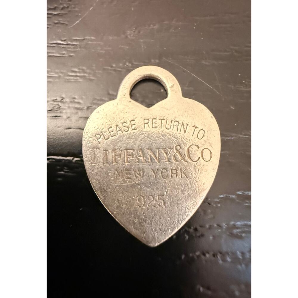 Authentic Tiffany & Co 925 Sterling Silver Tag Charm Pendant 4 grams